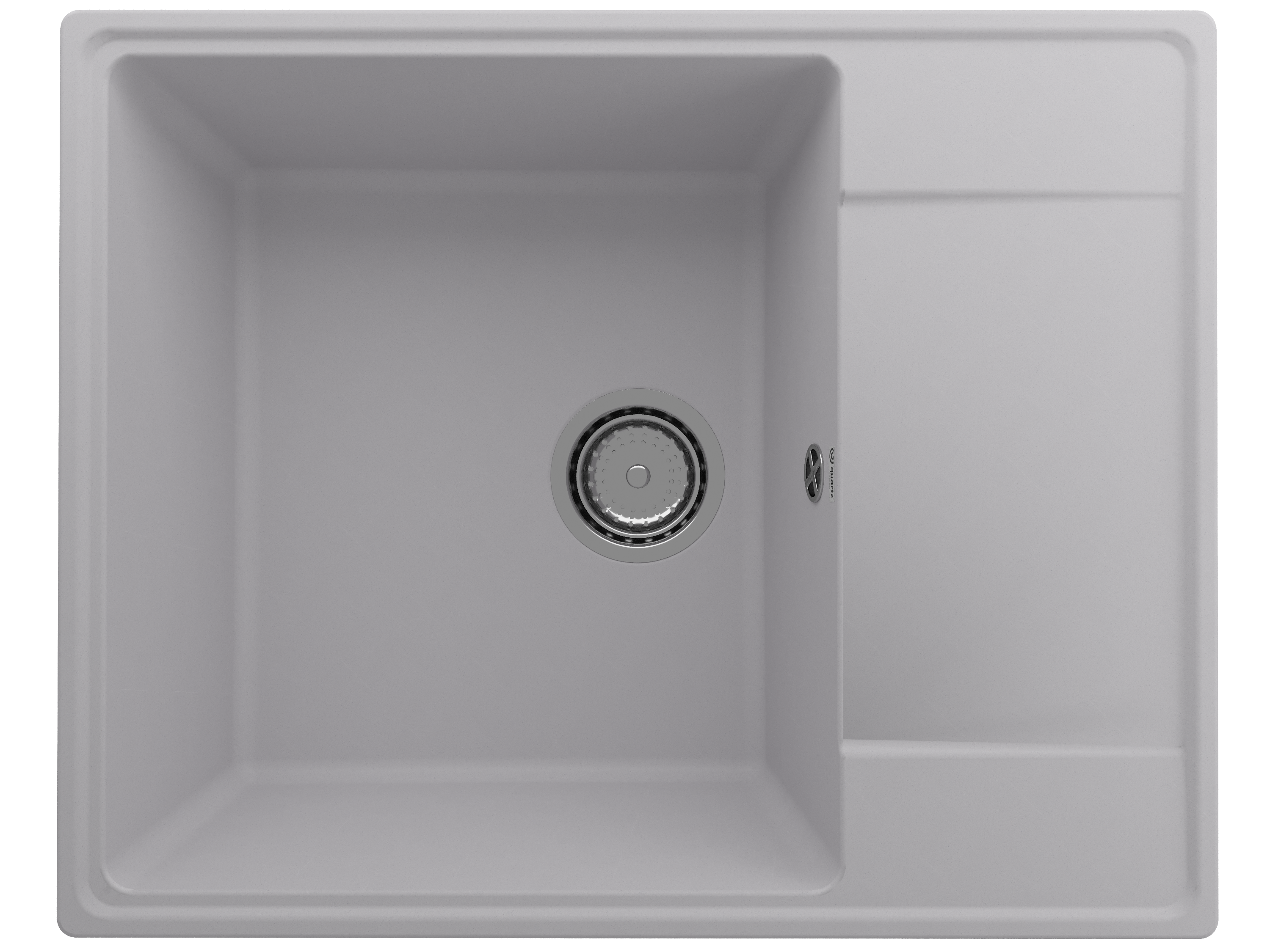 Кухонная мойка Ulgran Quartz 61 см Prima 605-04 платина 10849₽