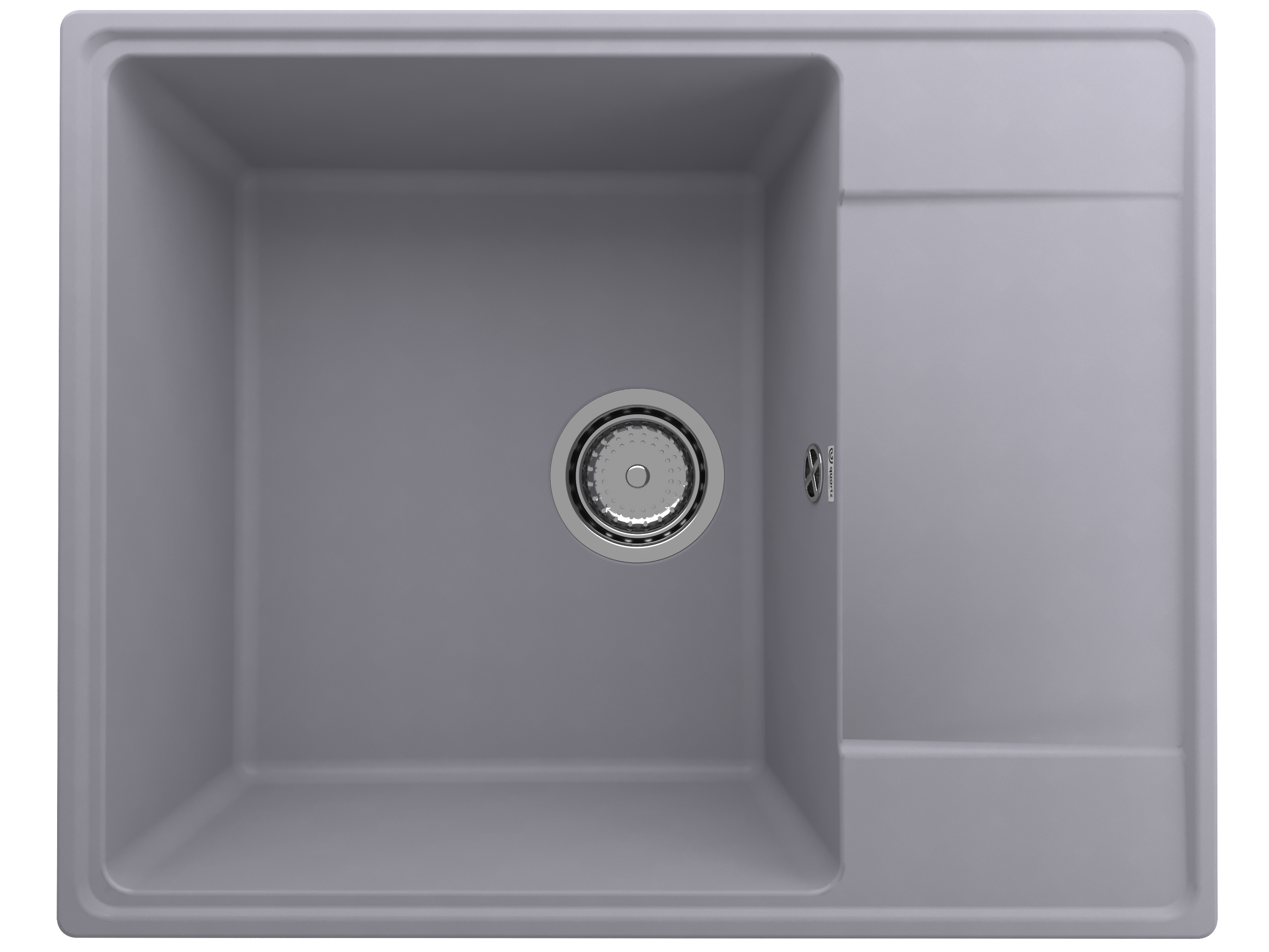 Кухонная мойка Ulgran Quartz 61 см Prima 605-05 бетон 10849₽