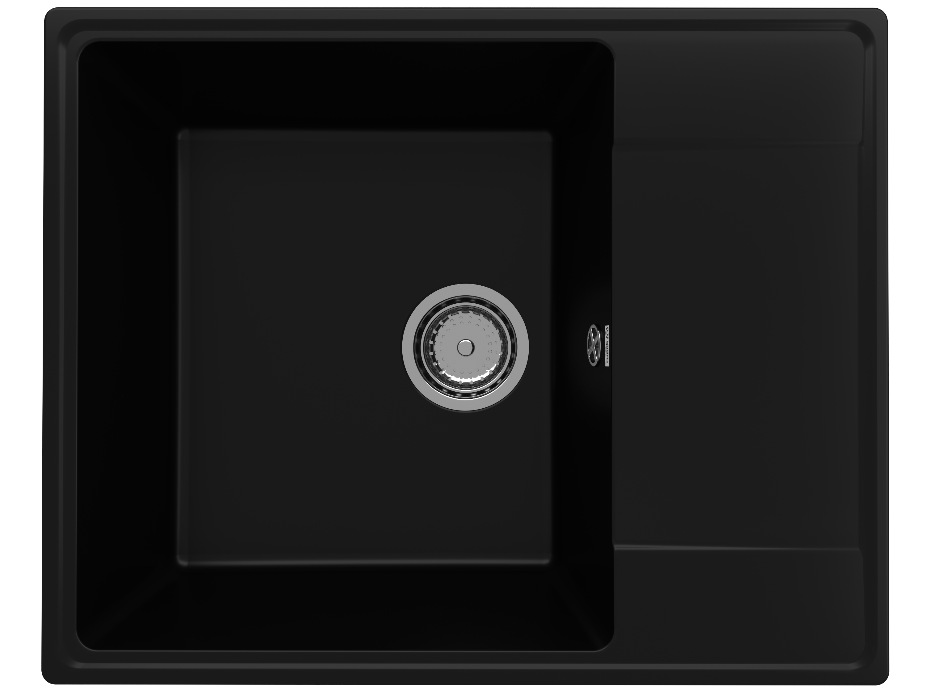 Кухонная мойка Ulgran Quartz 61 см Prima 605-07 уголь 10849₽