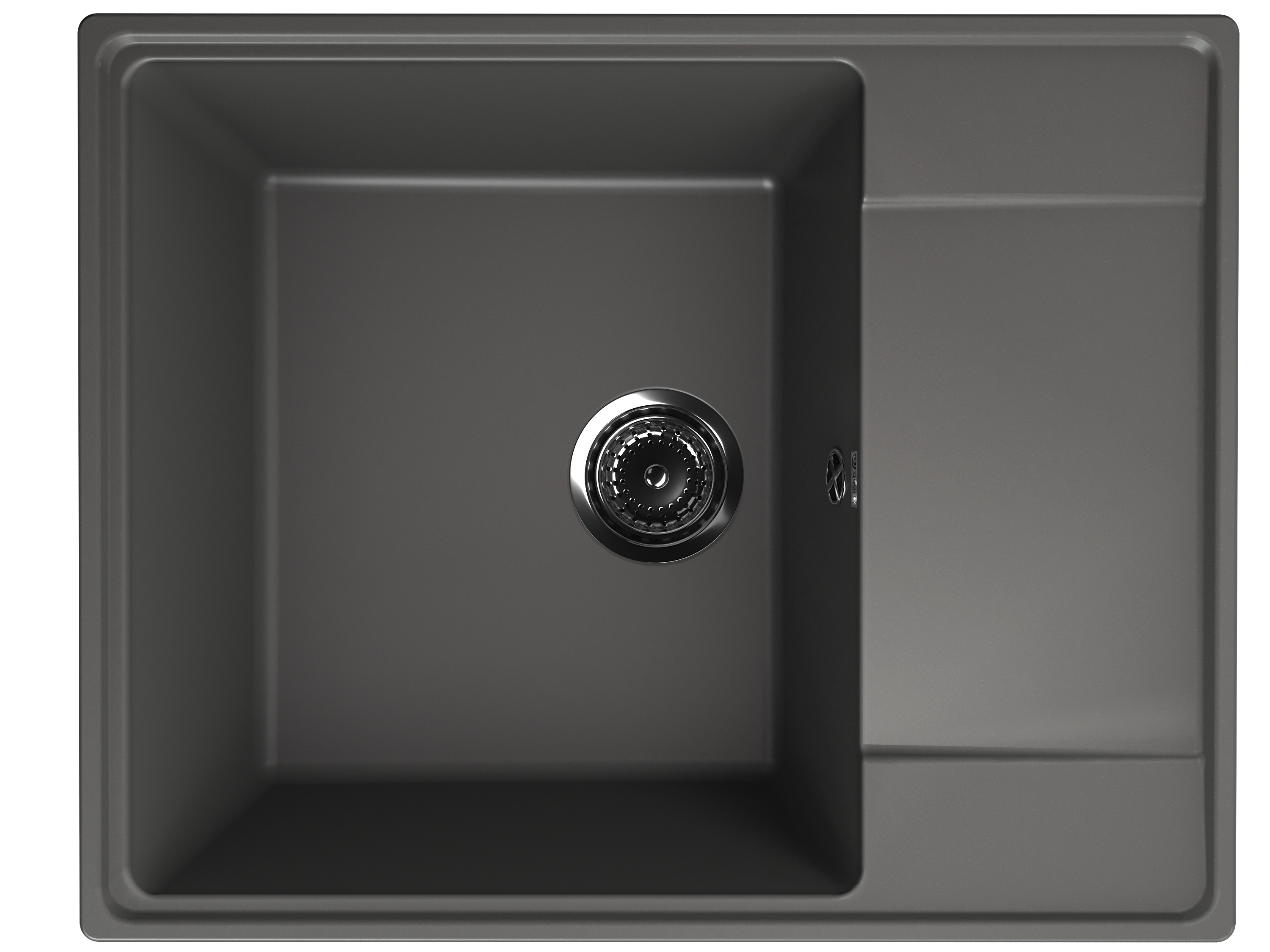 Кухонная мойка Ulgran Quartz 61 см Prima 605-09 черная 10849₽