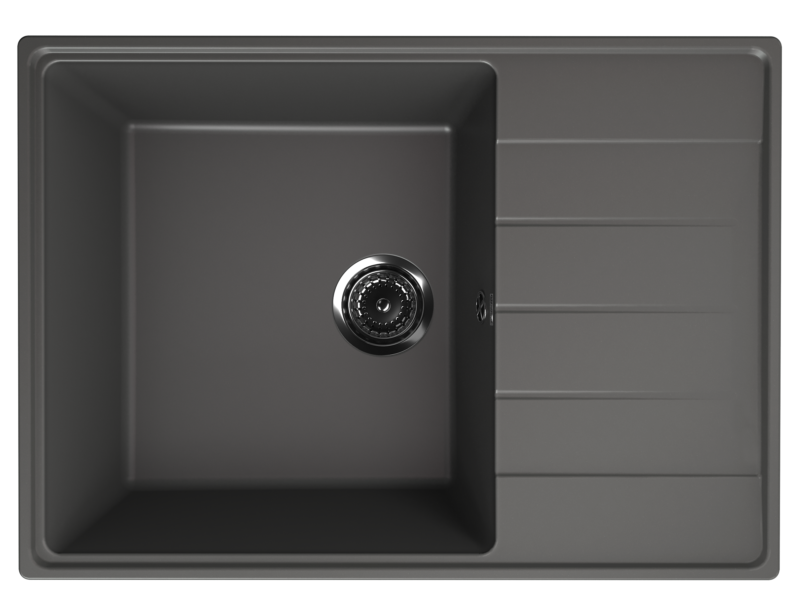 Кухонная мойка Ulgran Quartz 70 см Prima 700-09 черная 12329₽