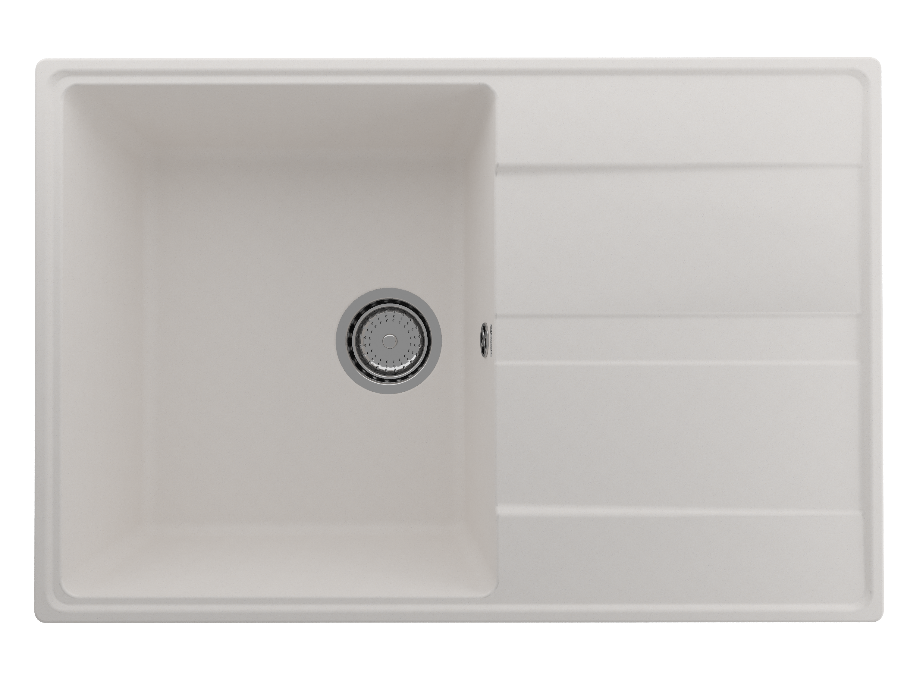 Кухонная мойка Ulgran Quartz 75 см Prima 750-01 белая 12592₽