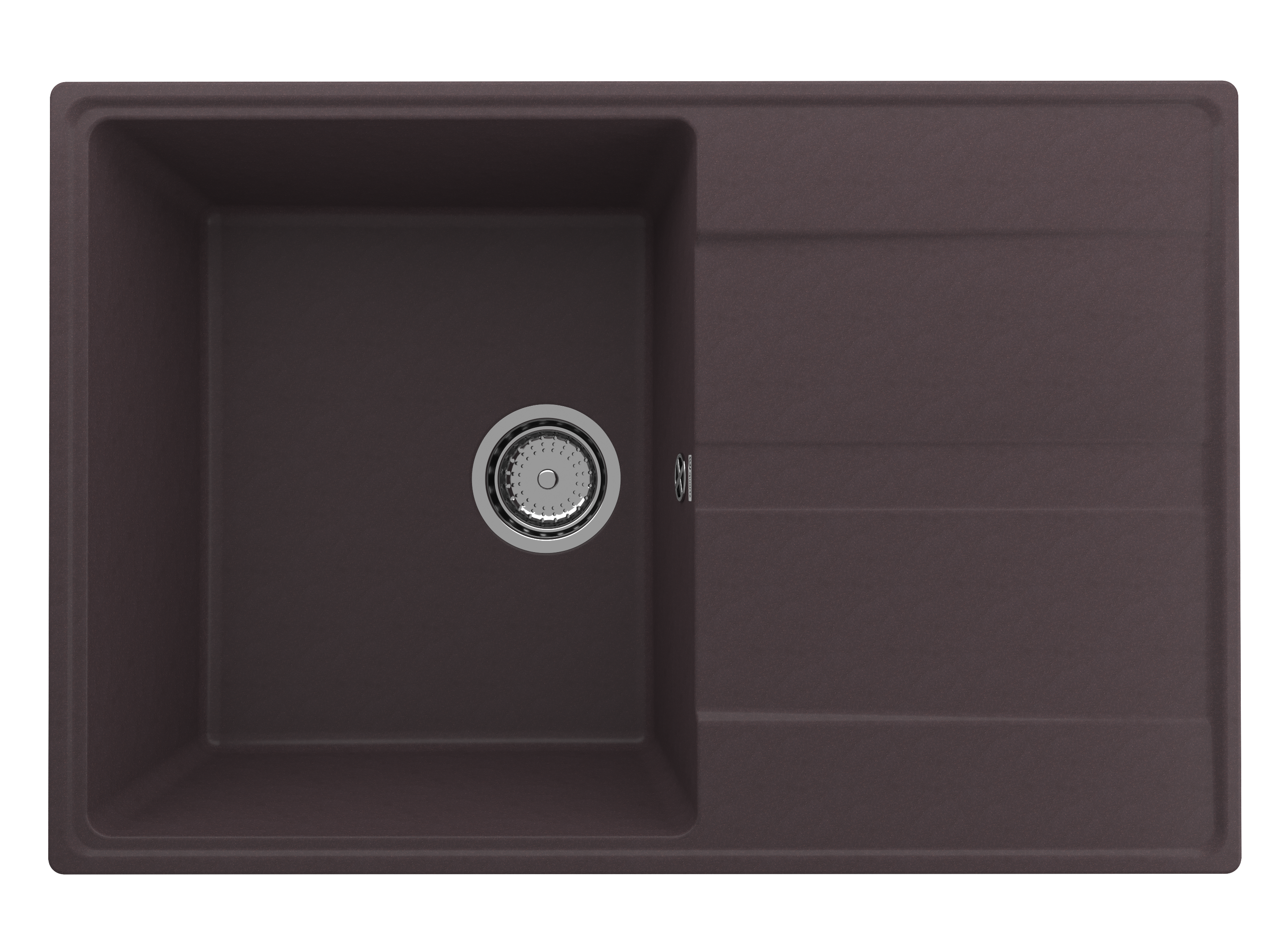 Кухонная мойка Ulgran Quartz 75 см Prima 750-06 коричневая 12592₽