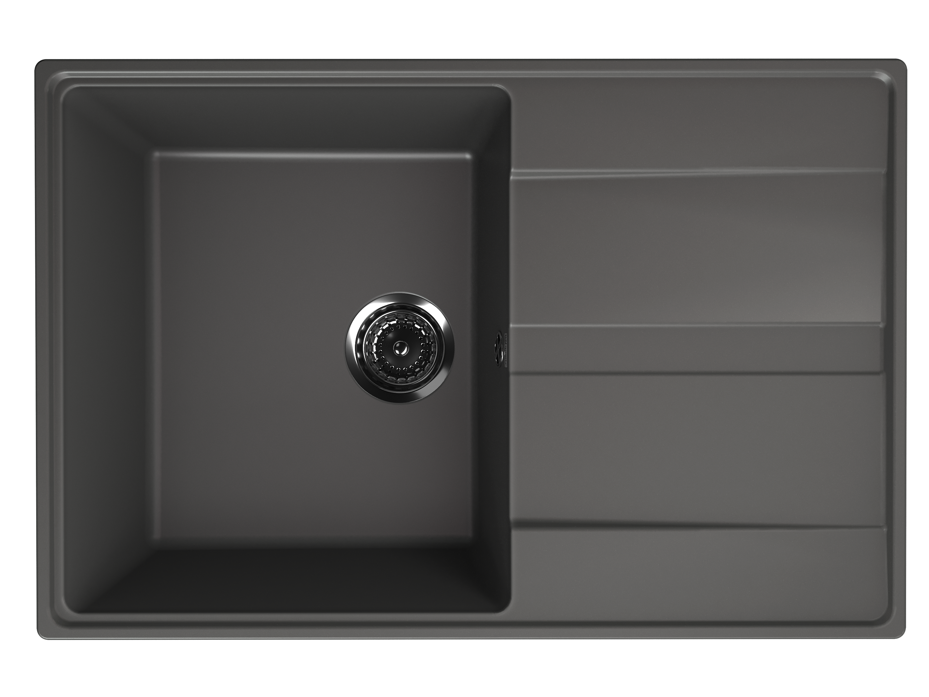 Кухонная мойка Ulgran Quartz 75 см Prima 750-09 черная 12592₽