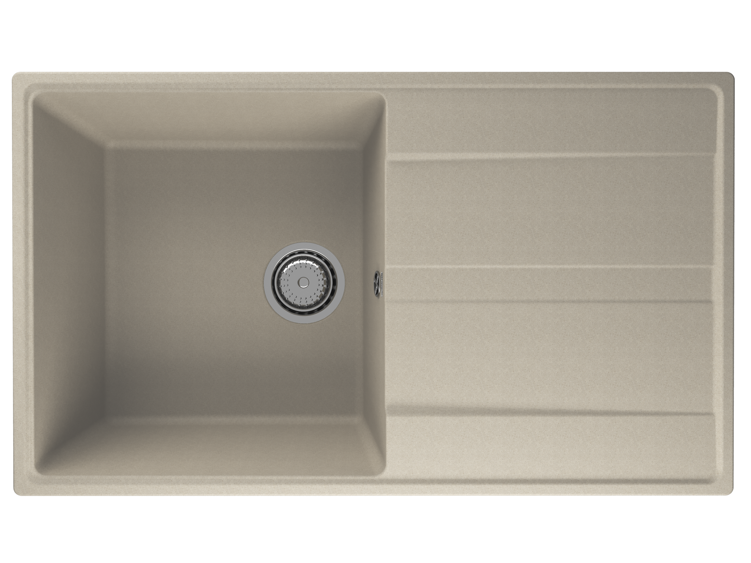 Кухонная мойка Ulgran Quartz 85 см Prima 850-03 бежевая 14401₽