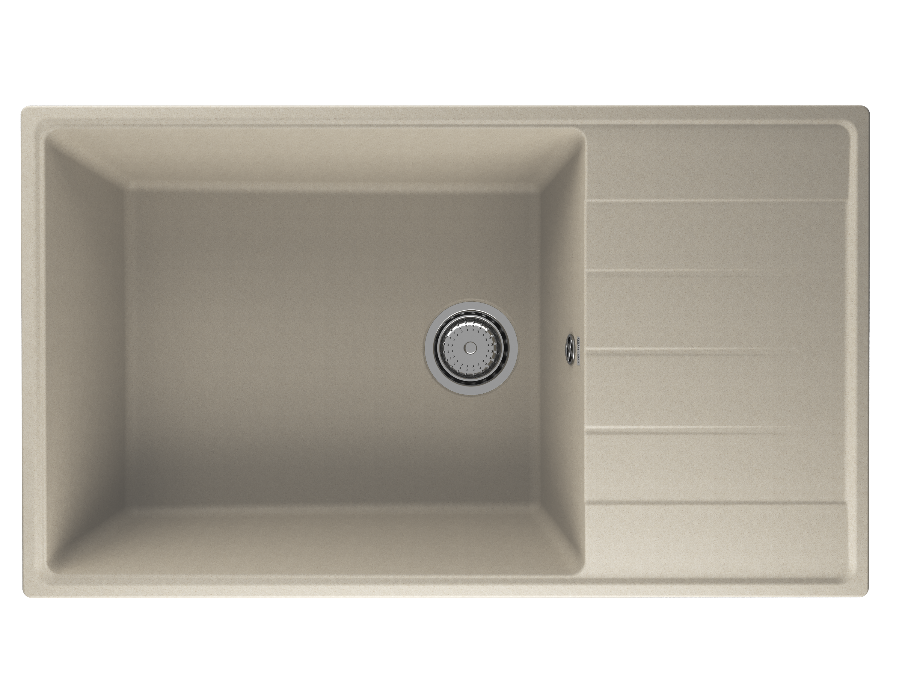 Кухонная мойка Ulgran Quartz 86 см Prima 860-03 бежевая 14512₽