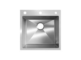 Кухонная мойка Ulgran Steel 50 см брашированная сталь