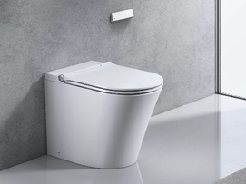 Электронный напольный унитаз Uni-Flow Mi Smart CB1088ZR с крышкой биде и пультом дистанционного управления