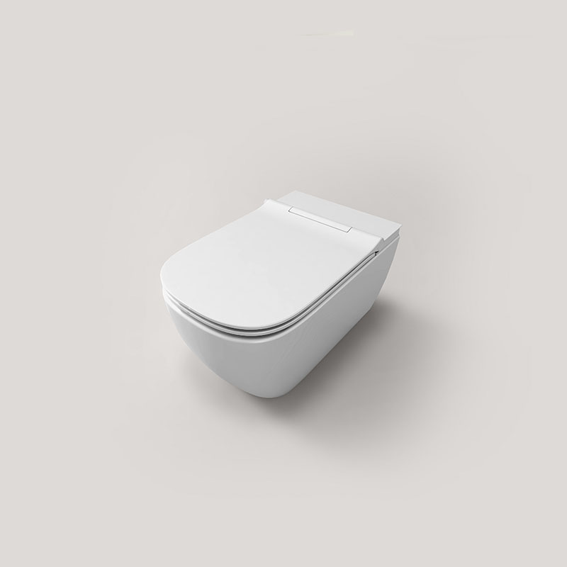 Подвесной электронный унитаз Uni-Flow Mi Smart CH10166ZR с крышкой-биде с микролифтом, белый