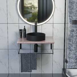 Мебель для ванной комнаты Uperwood Tanos 60 см бежевая