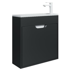 Тумба под раковину Uperwood Modul 60 см 2930205364 подвесная, матовая черная