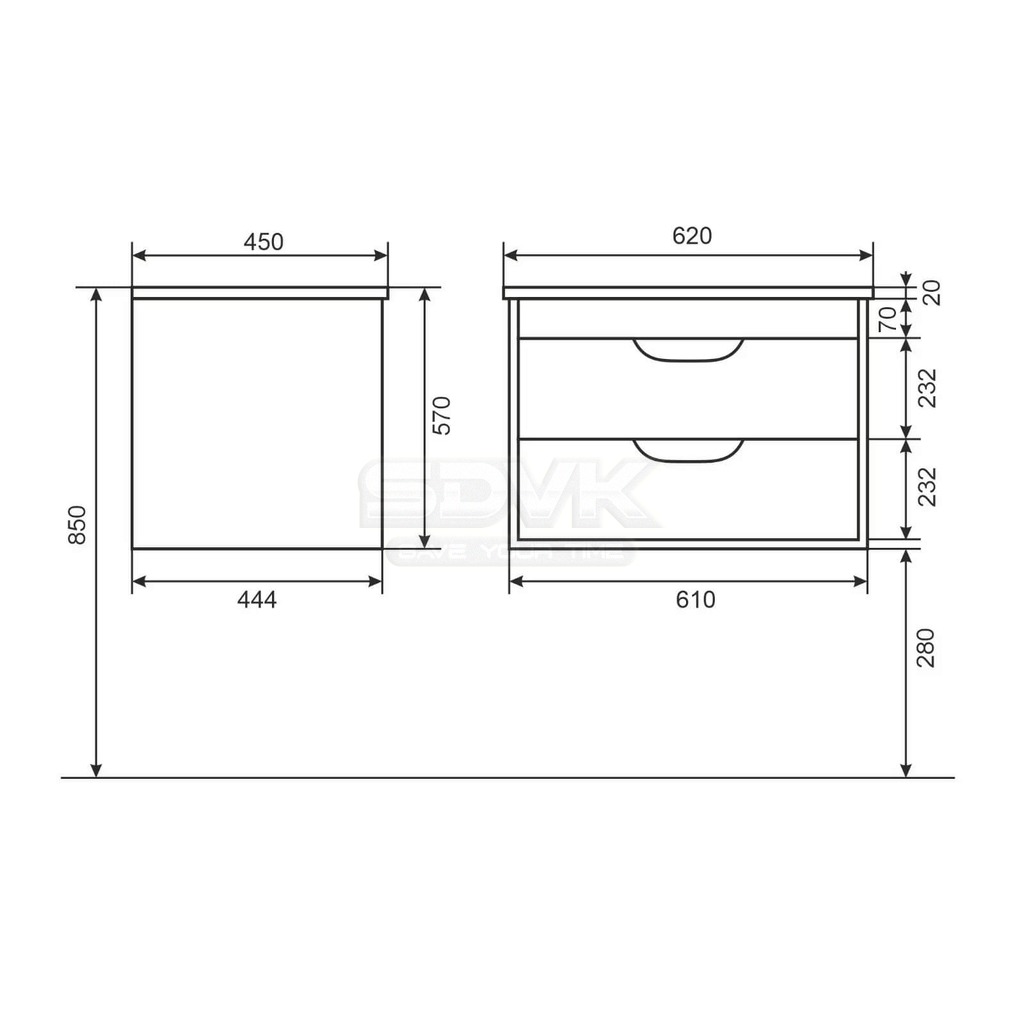 тумба modul 80 подвесная белая