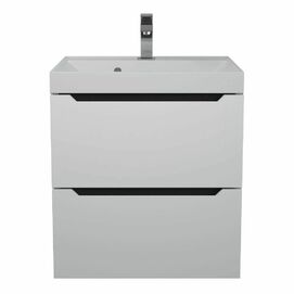 Тумба под раковину Uperwood Tanos 50 см 2930205149 белый с графитовыми вставками