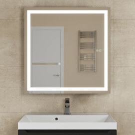 Зеркальный шкаф с подсветкой Uperwood Tanos 70 см ZTanos70b черный