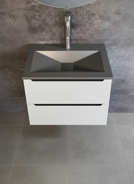 Раковина накладная Uperwood Geo 80 см RGeo80g графит