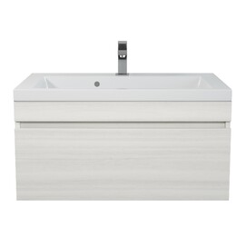 Тумба под раковину Uperwood Eva 75 см 3930213464 подвесная, дуб харбор белый, выдвижной ящик