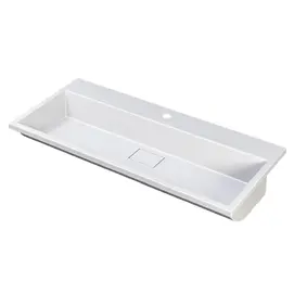 Раковина из литьевого мрамора Uperwood UPD Barsa 100 см 293020531 белая