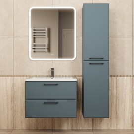 Мебель для ванной комнаты Uperwood Upd Foster New 70 см подвесная, серый графит