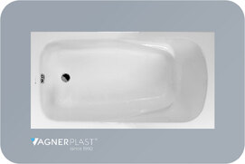 Акриловая ванна Vagnerplast Aronia 150x70 см VPBA157ARN2X-04 пристенная, белая