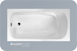 Акриловая ванна Vagnerplast Aronia 160x75 см VPBA160ARN2X-04 пристенная, белая