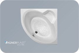 Акриловая ванна Vagnerplast Catalina 125x125 см VPBA125CTM3X-04 угловая, с сиденьем, белая