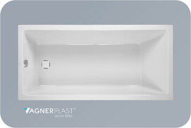 Акриловая ванна Vagnerplast Cavallo 160x70 см VPBA167CAV2X-04 пристенная, белая