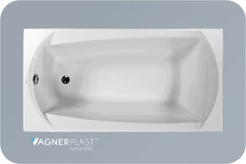 Акриловая ванна Vagnerplast Ebony 160x75 см VPBA160EBO2X-04 пристенная, белая