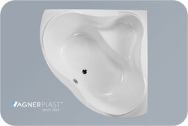 Акриловая ванна Vagnerplast Iris 143x143 см VPBA143IRI3X-04 угловая, белая