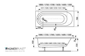 Фото Акриловая ванна Vagnerplast Kasandra 170x70
