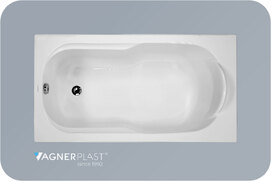 Акриловая ванна Vagnerplast Nymfa 150x70 см VPBA157NYM2E-04 пристенная, белая