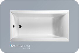 Акриловая ванна Vagnerplast Veronela 150x70 см VPBA157VEA2X-04 пристенная, белая