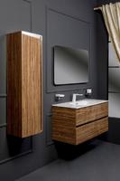 Мебель для ванной Armadi Art 837-080-Z Зебрано глянец, 2 ящика