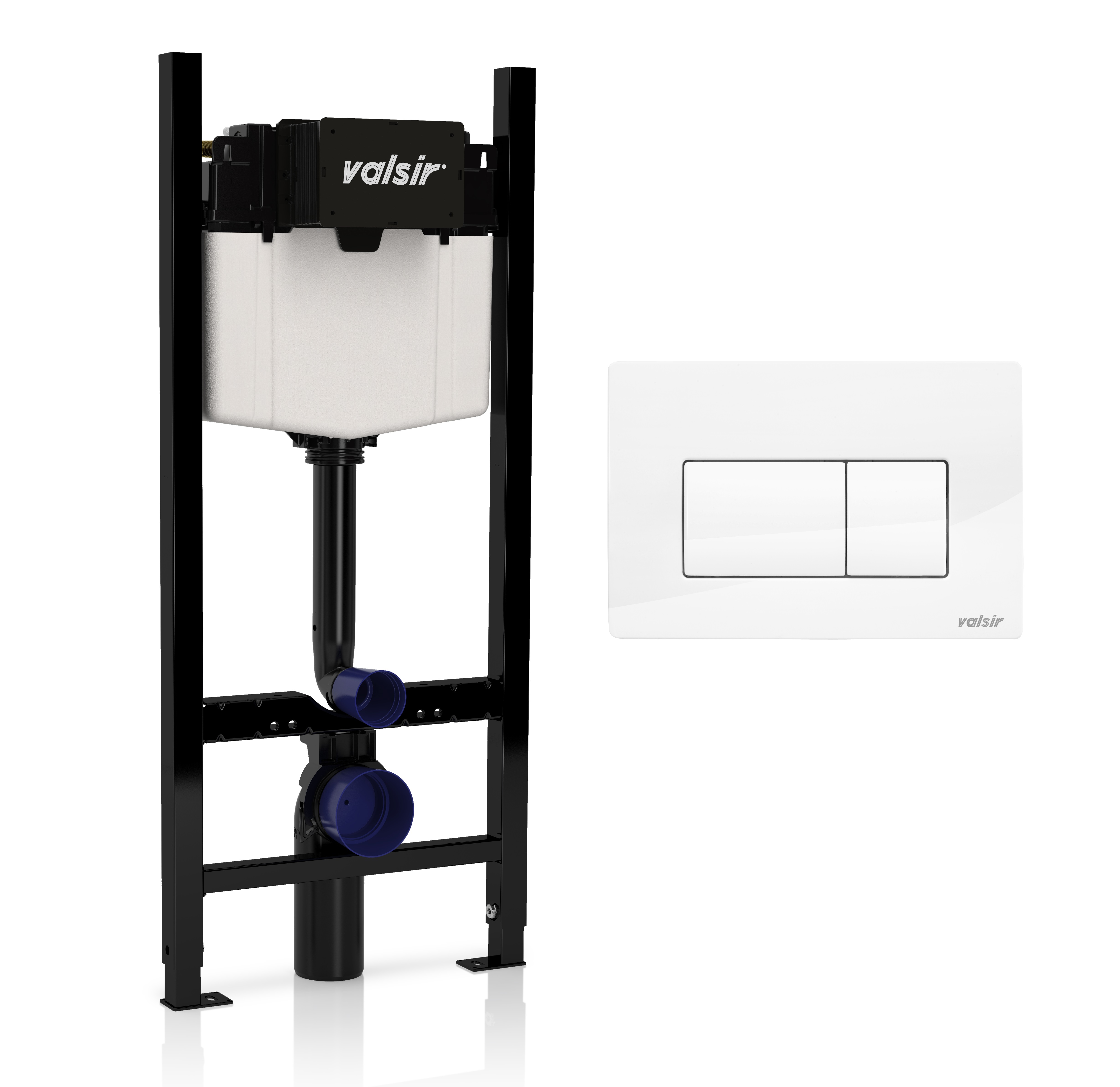 Кнопка для инсталляции Valsir P1 VS0871301 белая глянцевая 4175₽