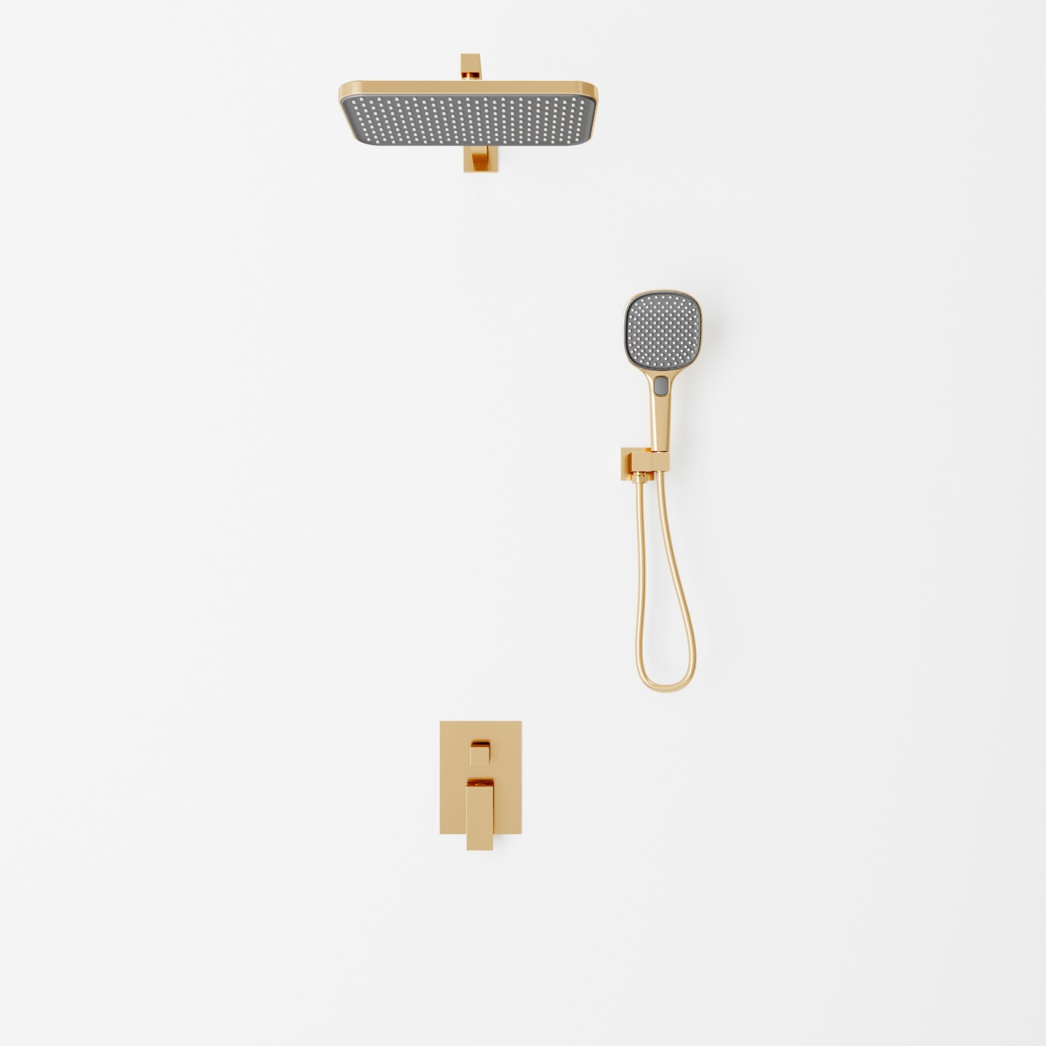 Встраиваемая душевая система Veconi Avella AV-410-G-C4 без излива золото брашированное 37282₽
