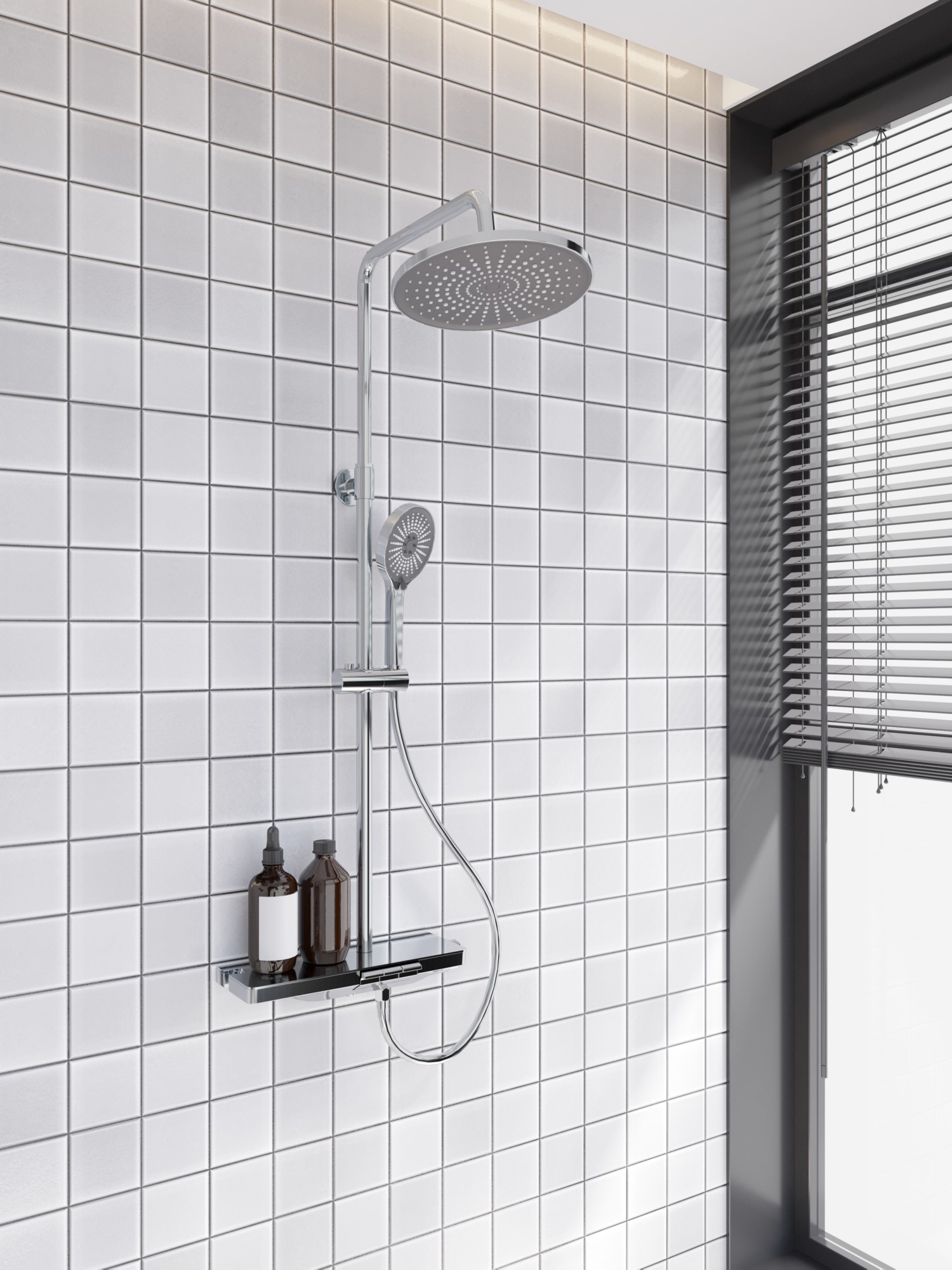 Душевая стойка Veconi Enna EN-200-C-C4 с изливом хром глянцевый 20485₽