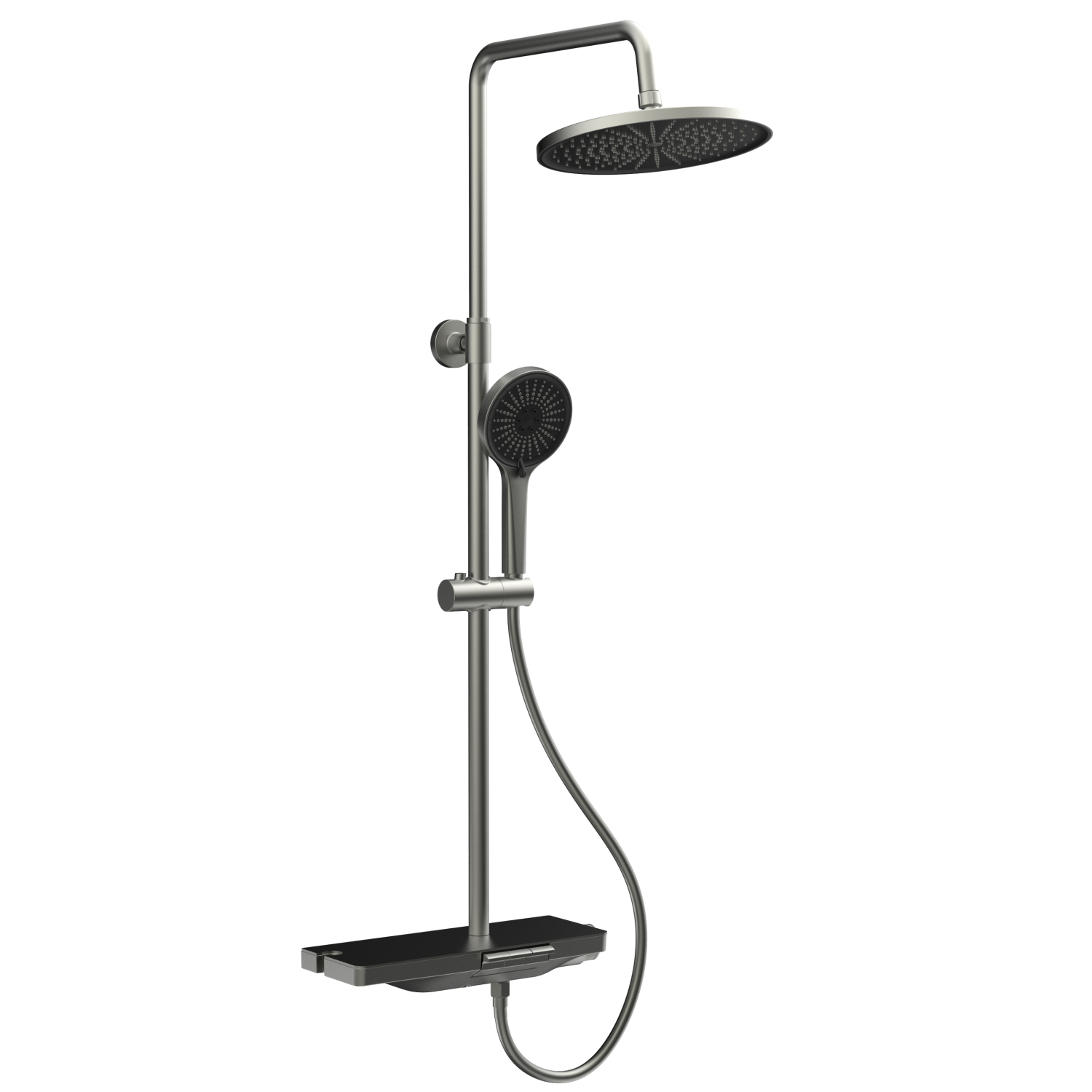 Душевая стойка Veconi Enna EN-200-GR-C4 с изливом графит брашированный 30961₽