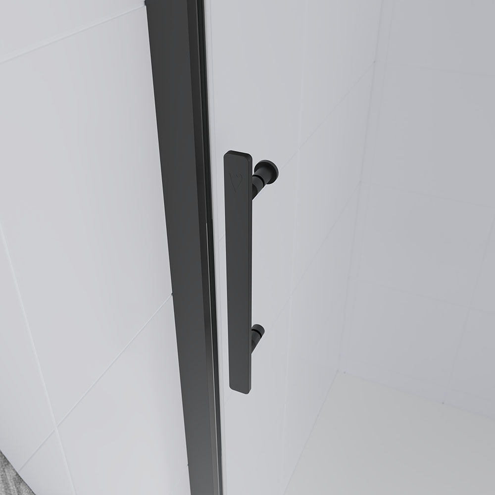 Душевая дверь в нишу Veconi Evo 110x195 E1-GR-110-12-C9 стекло тонированное матовое профиль графит брашированный 31109₽