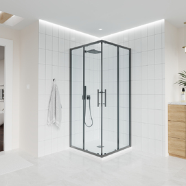 Душевой уголок Veconi Evo 120x90 E3-GR-12090-01-C9 стекло прозрачное, профиль графит, без поддона