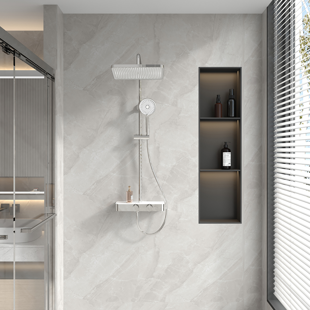 Душевая стойка Veconi Fossa FO-210-C-C4 без излива хром глянцевый 23745₽