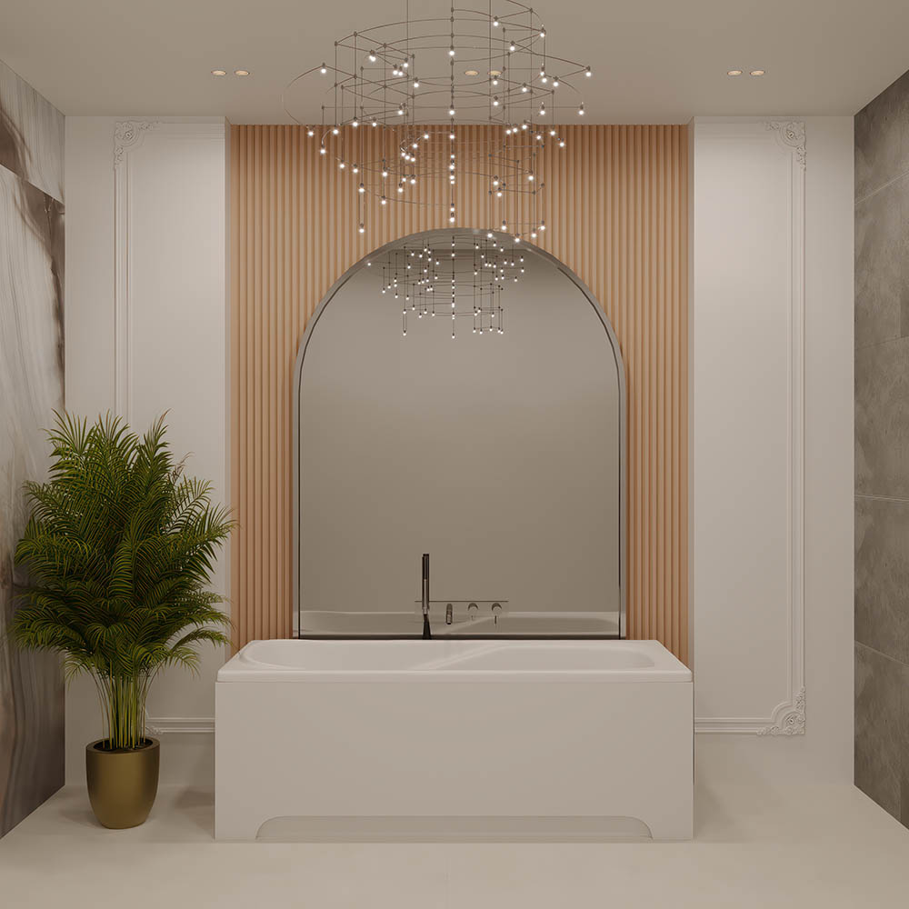 Ванна из искусственного камня Veconi Fresca 170x75 FRS17075 белая 50151₽