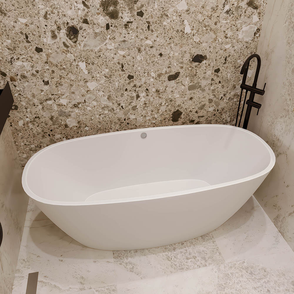 Ванна из искусственного камня Veconi Imperia 169x79 IMP17080 белая 124640₽