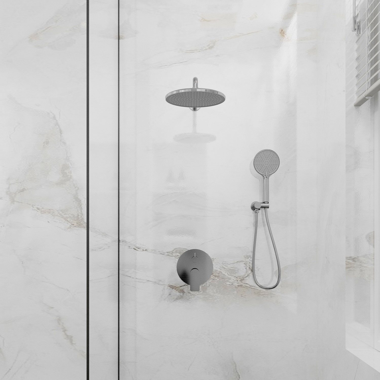 Встраиваемая душевая система Veconi Licata LI-400-C-C4 без излива хром глянцевый 28275₽