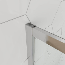 Фото Душевой уголок Veconi Ottimo P10 CH 80x80 OP10CH-8080-07-C9 стекло матовое, профиль хром