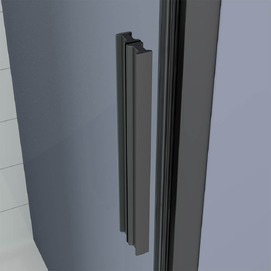 Фото Душевой уголок Veconi Ottimo P20SP B 120x80 OP20B-SP-12080-01-C9 стекло прозрачное, профиль черный матовый