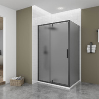 Душевой угол Veconi Ottimo P20SP B 120x80 OP20B-SP-12080-12-C9 стекло тонированное, профиль черный матовый