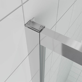 Фото Душевой уголок Veconi Ottimo P20SP CH 100x80 OP20CH-SP-10080-01-C9 стекло прозрачное, профиль хром