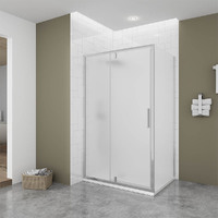 Душевой угол Veconi Ottimo P20SP CH 110x80 OP20CH-SP-11080-07-C9 стекло матовое, профиль хром
