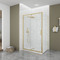 Фото Душевой уголок Veconi Ottimo P20SP G 120x90 OP20G-SP-12090-01-C9 стекло прозрачное, профиль брашированное золото 0