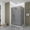 Фото Душевой уголок Veconi Ottimo P20SP GR 120x100 OP20GR-SP-120100-12-C9 стекло тонированное, профиль брашированный графит 0