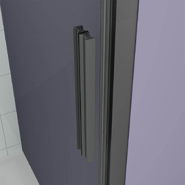 Фото Душевой уголок Veconi Ottimo P30SP B 80x70 OP30B-SP-8070-01-C9 стекло прозрачное, профиль черный матовый